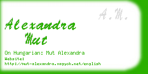 alexandra mut business card